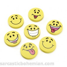 Darice Smile Face Erasers Assorted Styles 24 pieces B00NMNELHK